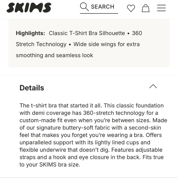 SKIMS fits everybody Tshirt bra - Picture 12 of 12